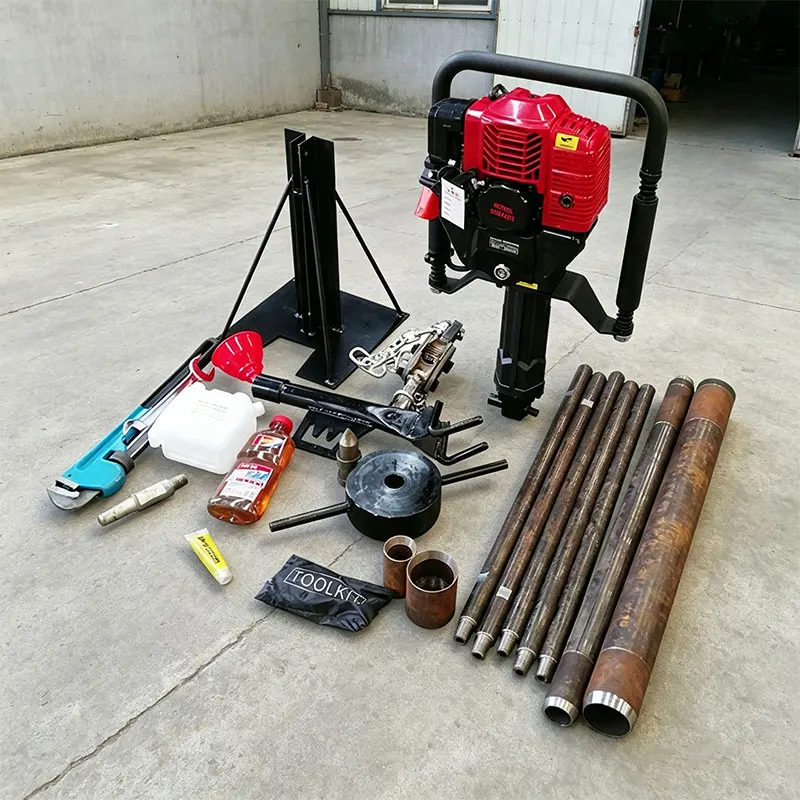 Customized 15m Depth Accurate Sampling Backpack Rig Petrol Diesel Soil Rock Concrete Core Drilling Machine Mobile Operation