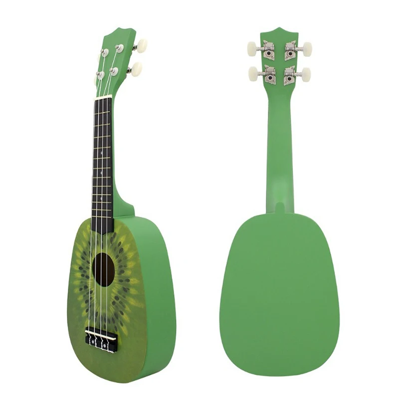 21 Inches Ukulele Wooden Small Ukulele Full Set 4 String Beginners Playing Ukuleles Adults Children Entry-level Practice Ukulele