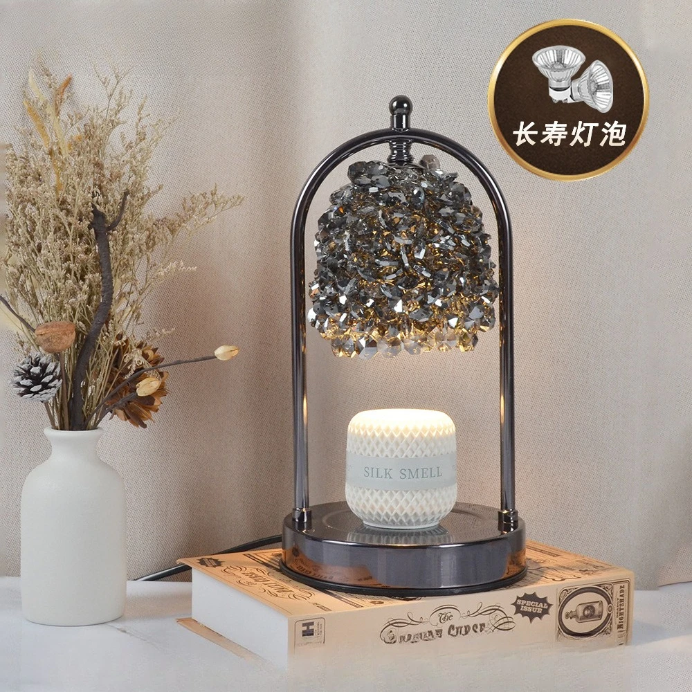 Home decoration diffuse candle melting lamp American simple aromatherapy bedroom atmosphere table lamp bedside wax melting lamp