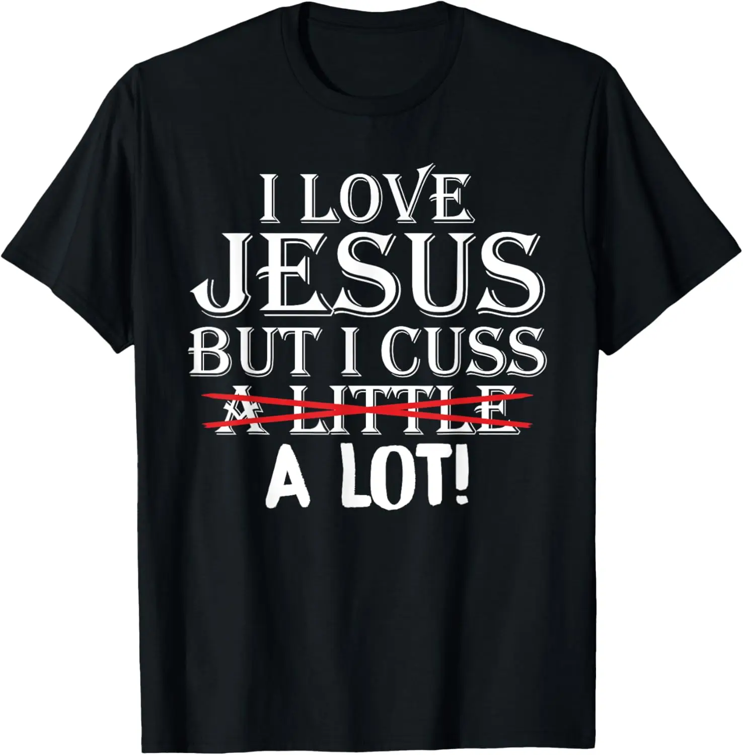 ¡Amo a Jesús pero me cría un poco mucho! Camisetas divertidas camiseta
