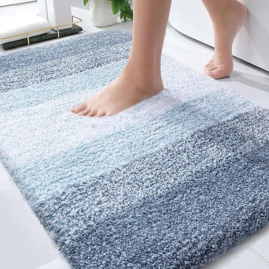 

Bathroom Rugs Mat 36x24, Extra Soft Absorbent Microfiber Bath Rugs, Rubber Backing, Quick Dry, Machine Washable Bath Mats for Ba