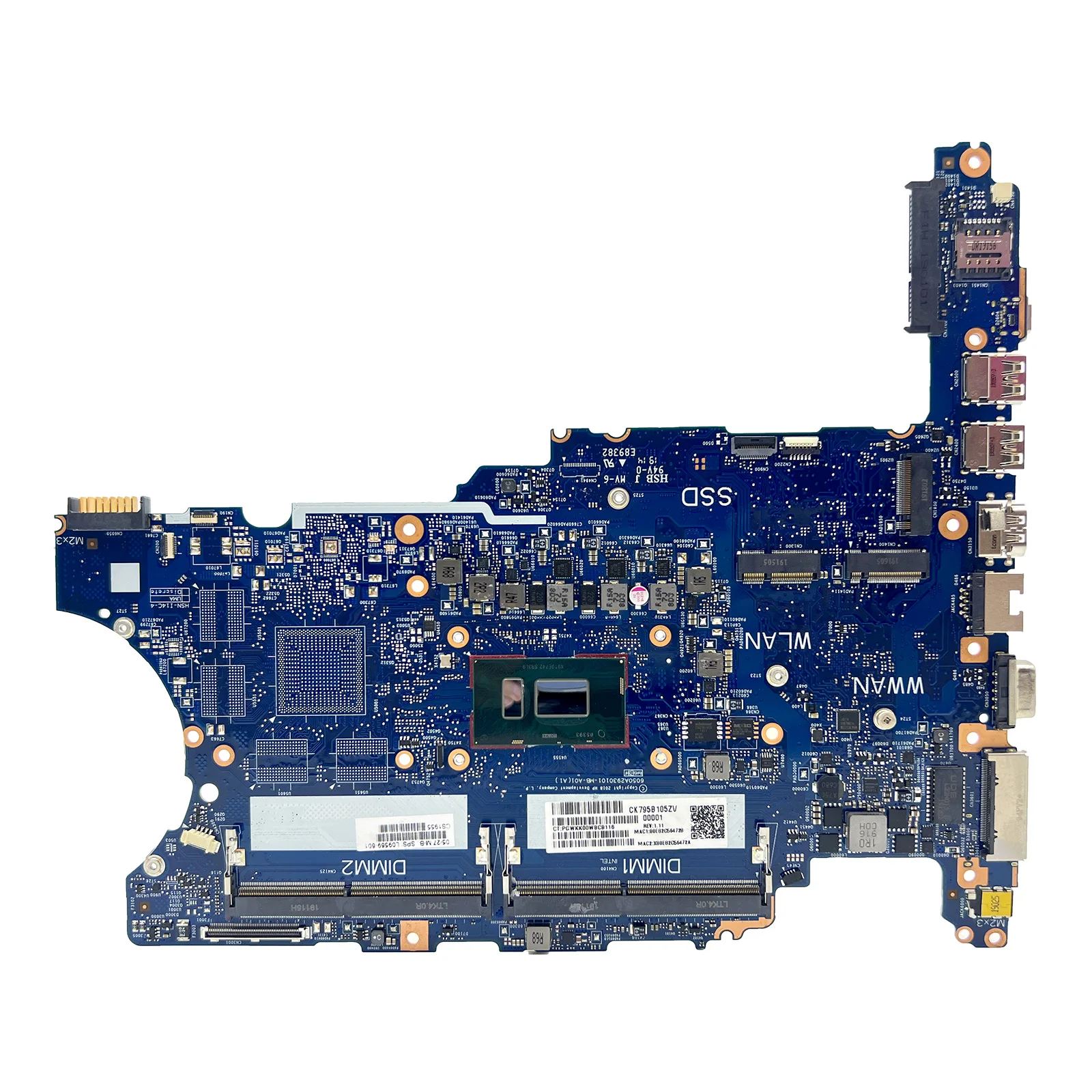 6050A2930101-MB-A01 Mainboard For HP Probook 640 G4 Laptop Motherboard With Core I5-8350U CPU L09569-001 L09565-001 L09569-601