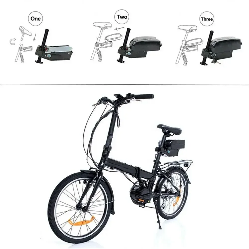 X-Treme Folding Electric Bike Battery 24Volt Frog Lithium Ebike Battery 24V 36V 48V 12Ah 15Ah 20Ah Frog Seat Post Batteroes Pack