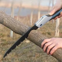 Mamidw Folding Saw Woodworking Folding hacksaw Multifunction Cutting Wood Sharp Camping Garden Prunch Saw Tree Chopper Knife Han