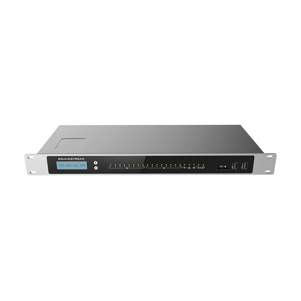 Grandstream UCM6308A Audio IP PBX, compatible con 1500 SIP Users8, puerto FXO + 8FXS