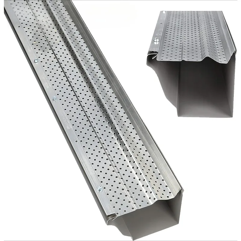 

5" (200 Feet, Mill Finish) Heavy-Duty Aluminum Gutter Guard - Leaf & Debris Protection for 5-inch and 6-inch