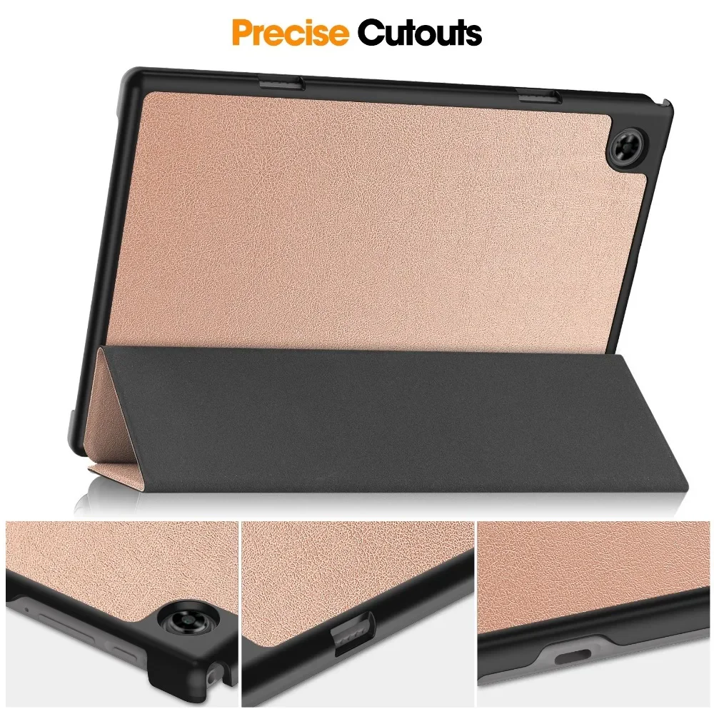 Case For Teclast M40 Pro P20S P20HD M40 10.1 inch 2023  Smart Tablet Tri-Folded Flip Stand Magnetic Hard Back Shell Tablet Cover