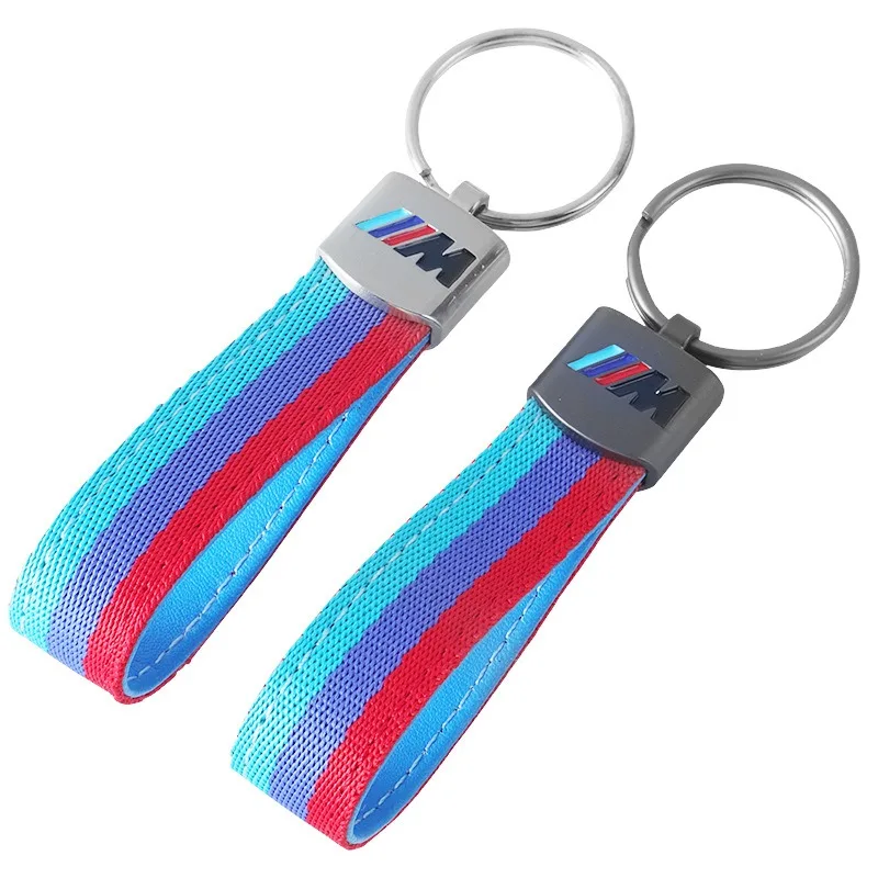 Leather Car Keychain Key Chain Rings 3D Metal Keyring For BMW M Performance E46 E90 E60 F10 F30 E39 E36 F20 E87 G30 E92 E91 X5