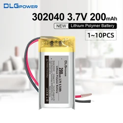 DLGpower 302040 3.7V Lithium Polymer Battery Pack 200mAh Rechargeable Lithium Ion Battery for Logger Point and Click Gamepad