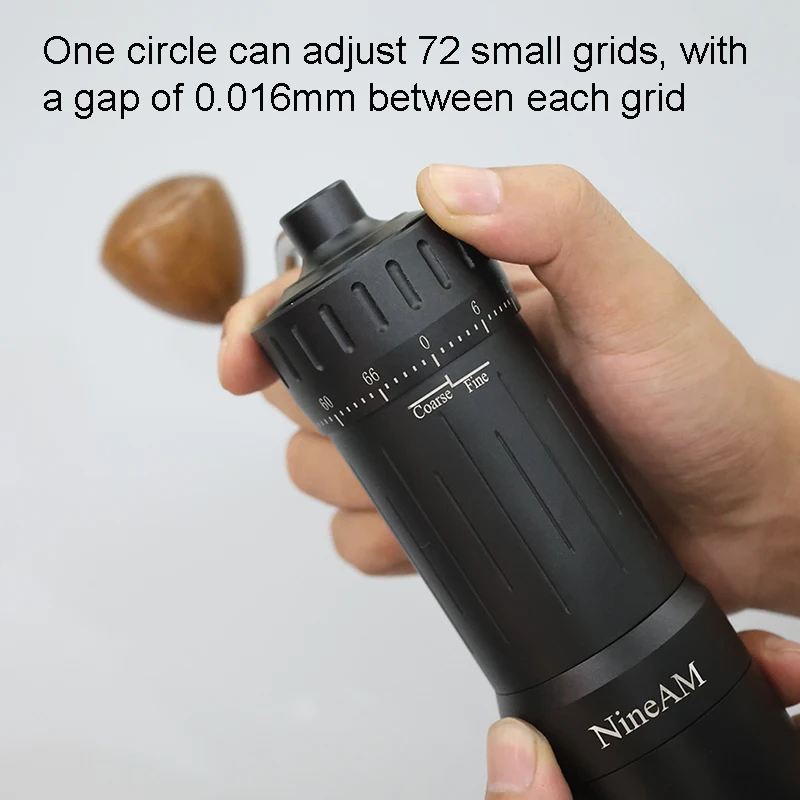 NineAM  M1 Manual Coffee Grinder High Quality Portable Upgrade 7 Star Stainless Steel Burr Suitable for Espresso Kitchen Tool