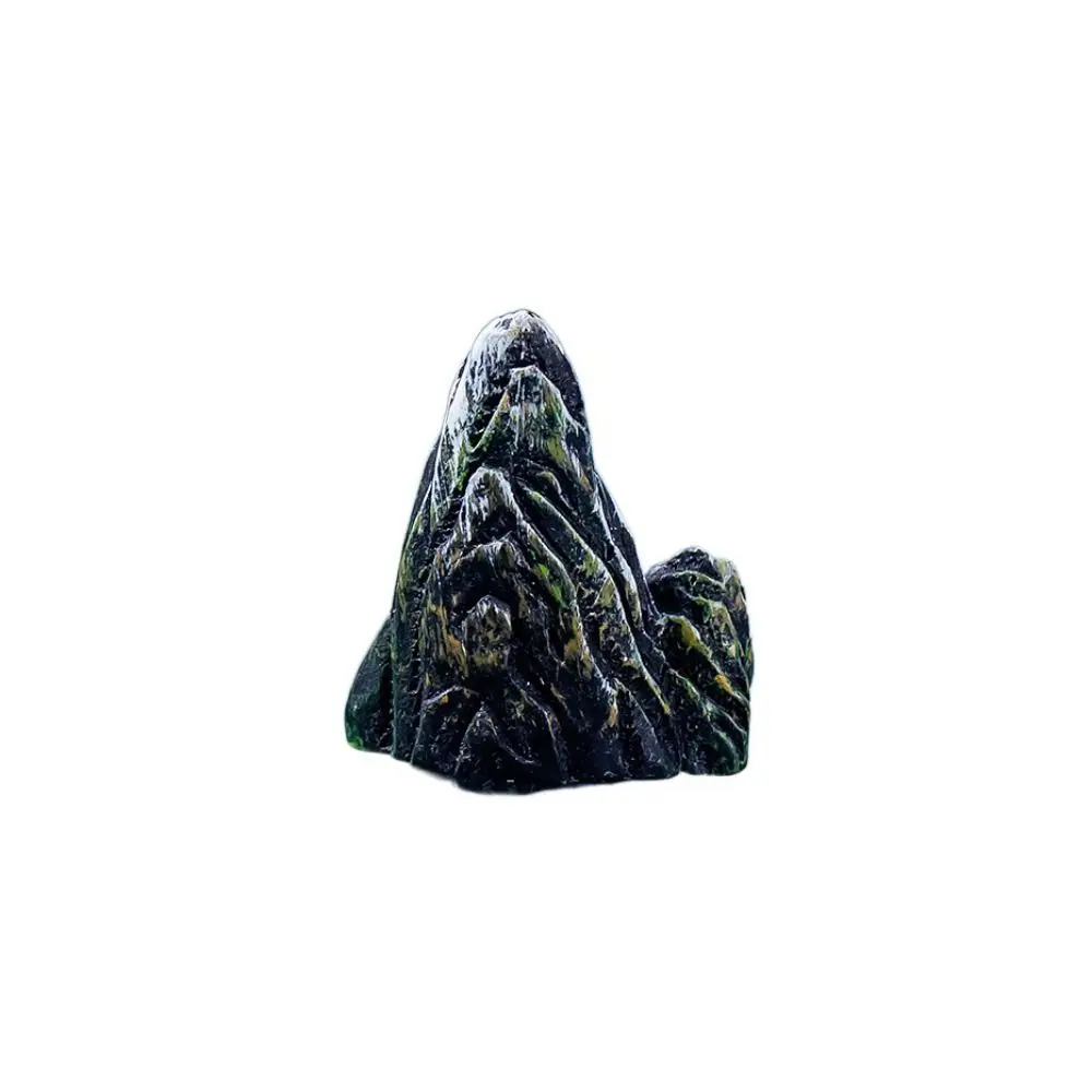 Creative Decorative Rockery Pavilion Bridge LIfelike Simulation Goose Micro Landscape Ornaments Resin White Duck Statue Aquarium