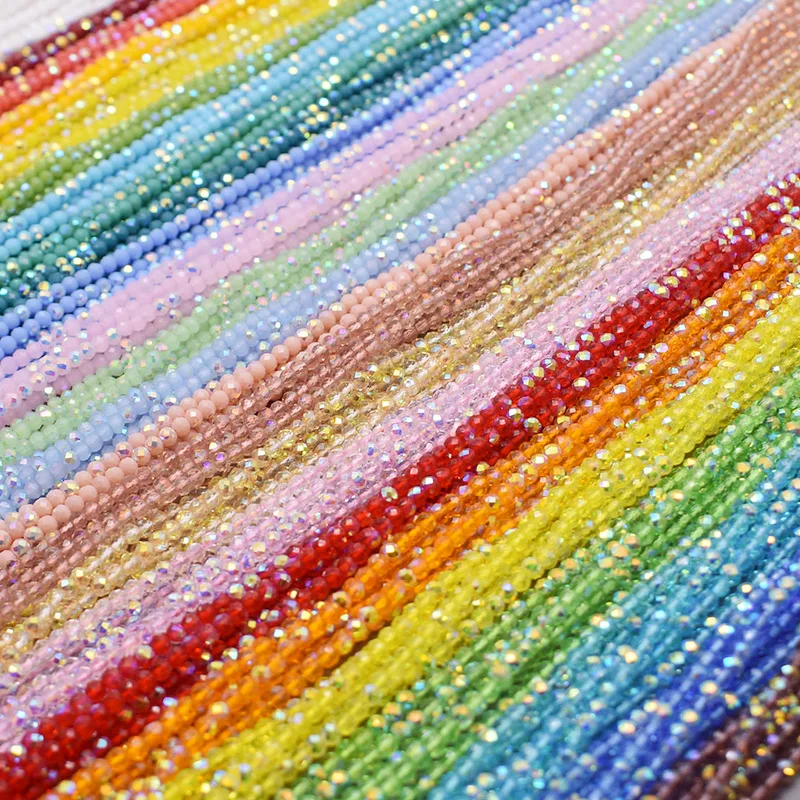 3mm 130pcs Czech Crystal Round Faceted Spinel Cut Multicolor Glass Beads For Jewelry Making DIY Necklace Earring Bracelet