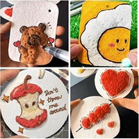 10/30/50pcs Foam Texture Pinching Fun New Handmade DIY Pinch Painting Children Watercolor 3D Art Drawing Sponge Wood Pulp Paper