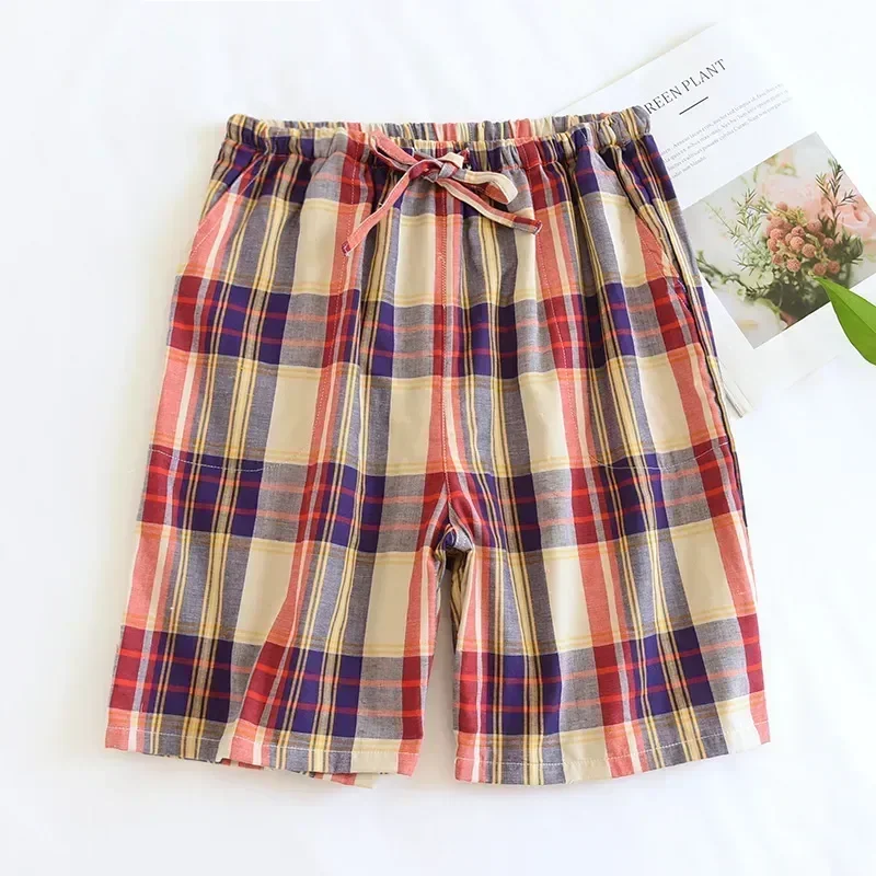 منقوشة النوم صالة فضفاضة السراويل الرباط السراويل بيجامة رجالي المنزل جديد فضفاض قيعان مرنة الرجال 2023 الخصر الصيف الأزرق