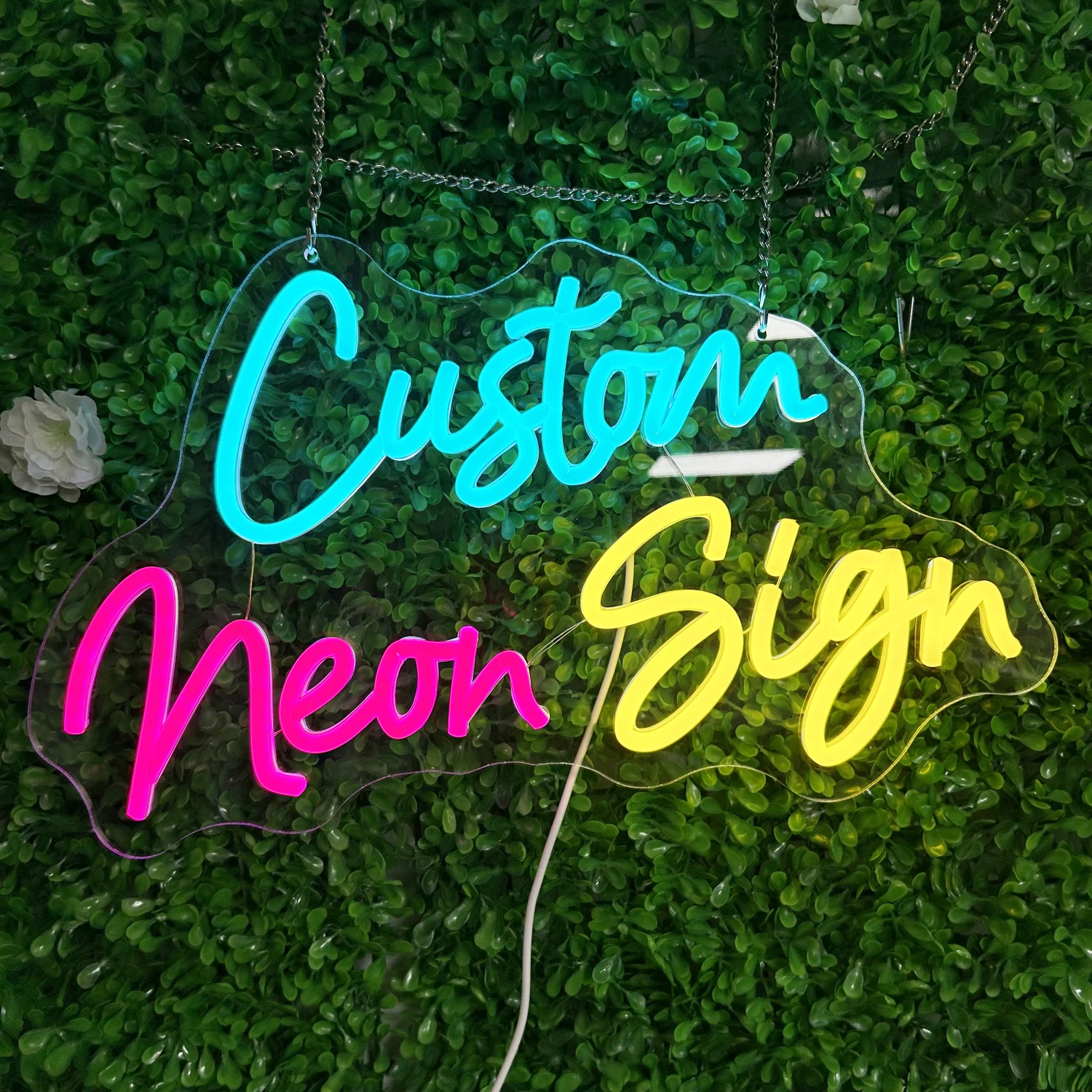 Custom Neon Sign 3D Logo Light for Name Wedding Birthday Party Gift Personalized LED Dimmer Neon Light Business Neon Lamp Decor