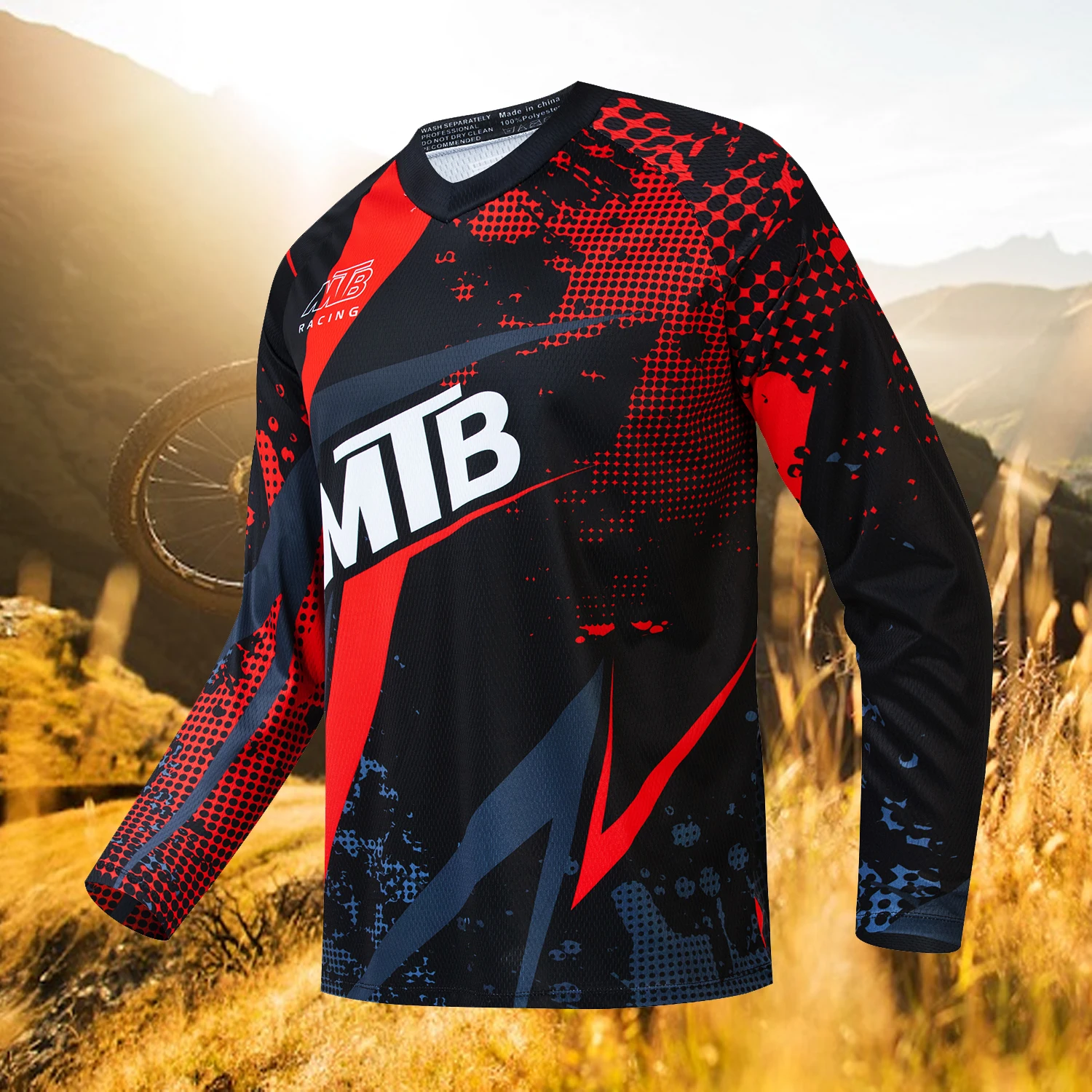 Mtb Jersey Downhill Jersey Racing T-Shirt Bicycle Cycling Motocross Shirt Mountain Bike Polera Mtb Long Sleeve Sports Shirt