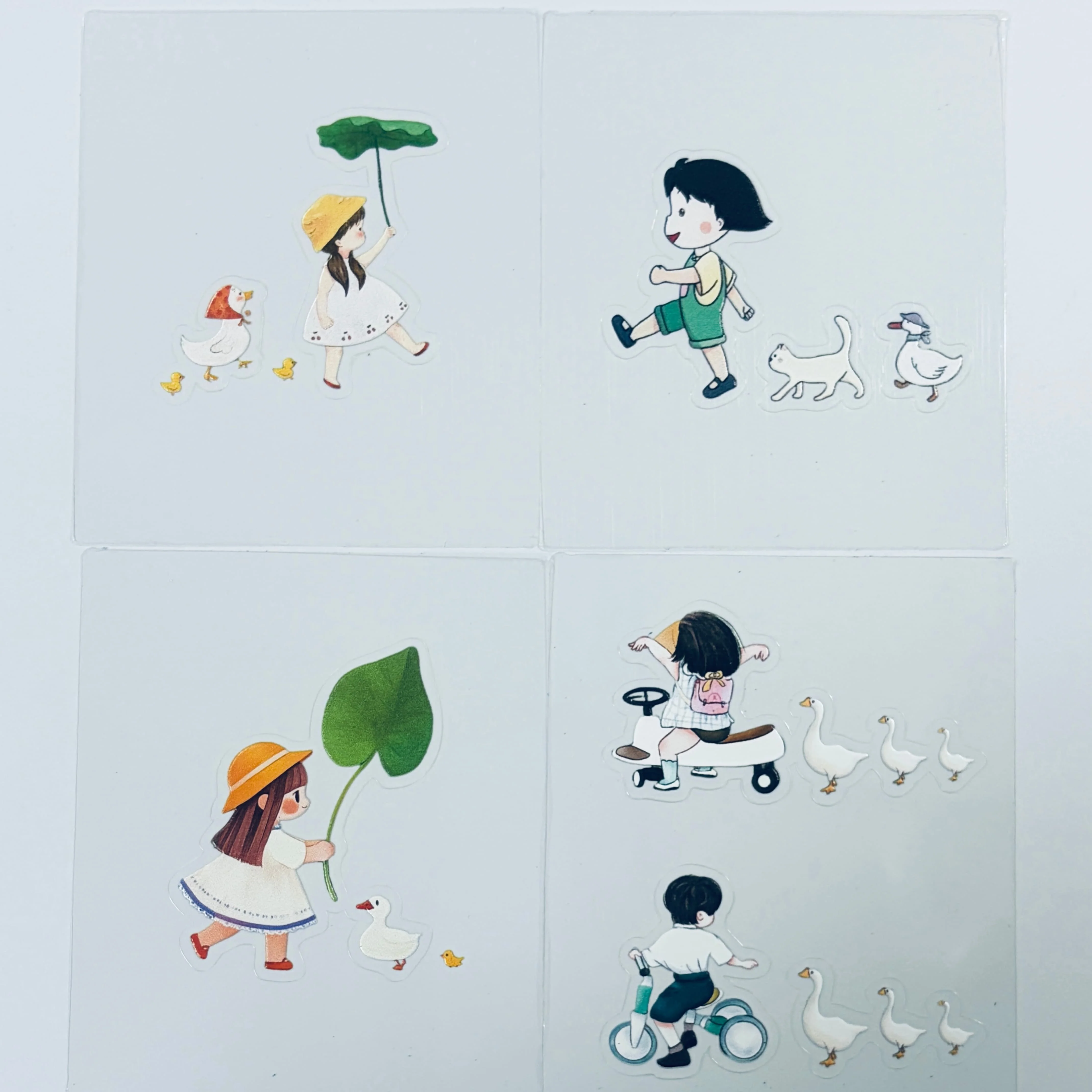 9.26 17 Models, Sticker DIY PET Little Girl Model, Mobile Phone Back Card Collage