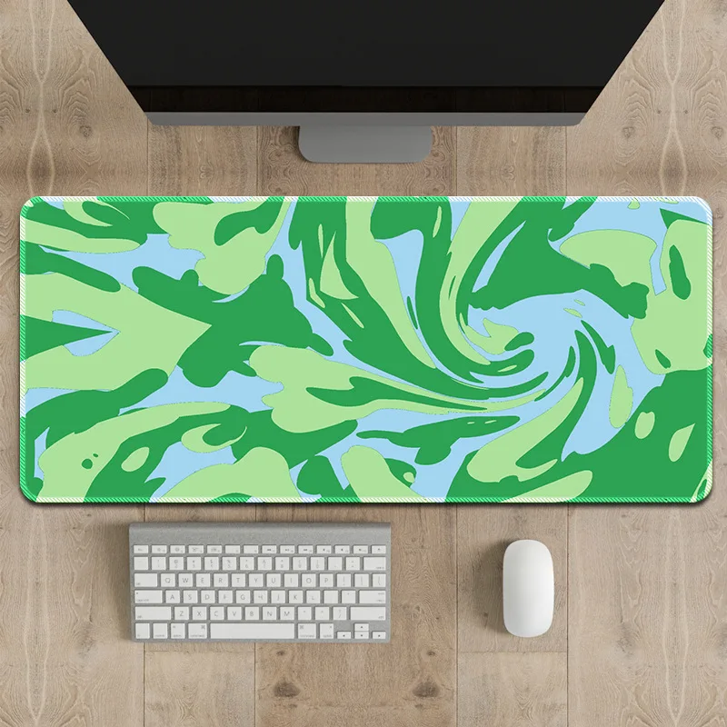 max oversized abstract fluid ripple desk mat exquisite heat transfer printing artistic smooth surface mouse pad
