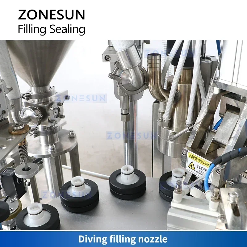 Zonesun ZS-FS007U Automatic Tube Filling and Sealing Machine Monoblock Plastic Tube Filler Cosmetic Tube Sealer