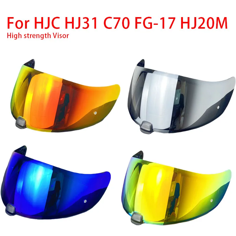 HJ31 Helmet Visor Shield For HJC I70 I10 HJ20M Visor electroplated windproof dustproof uv protection shield Visiere Casque Moto