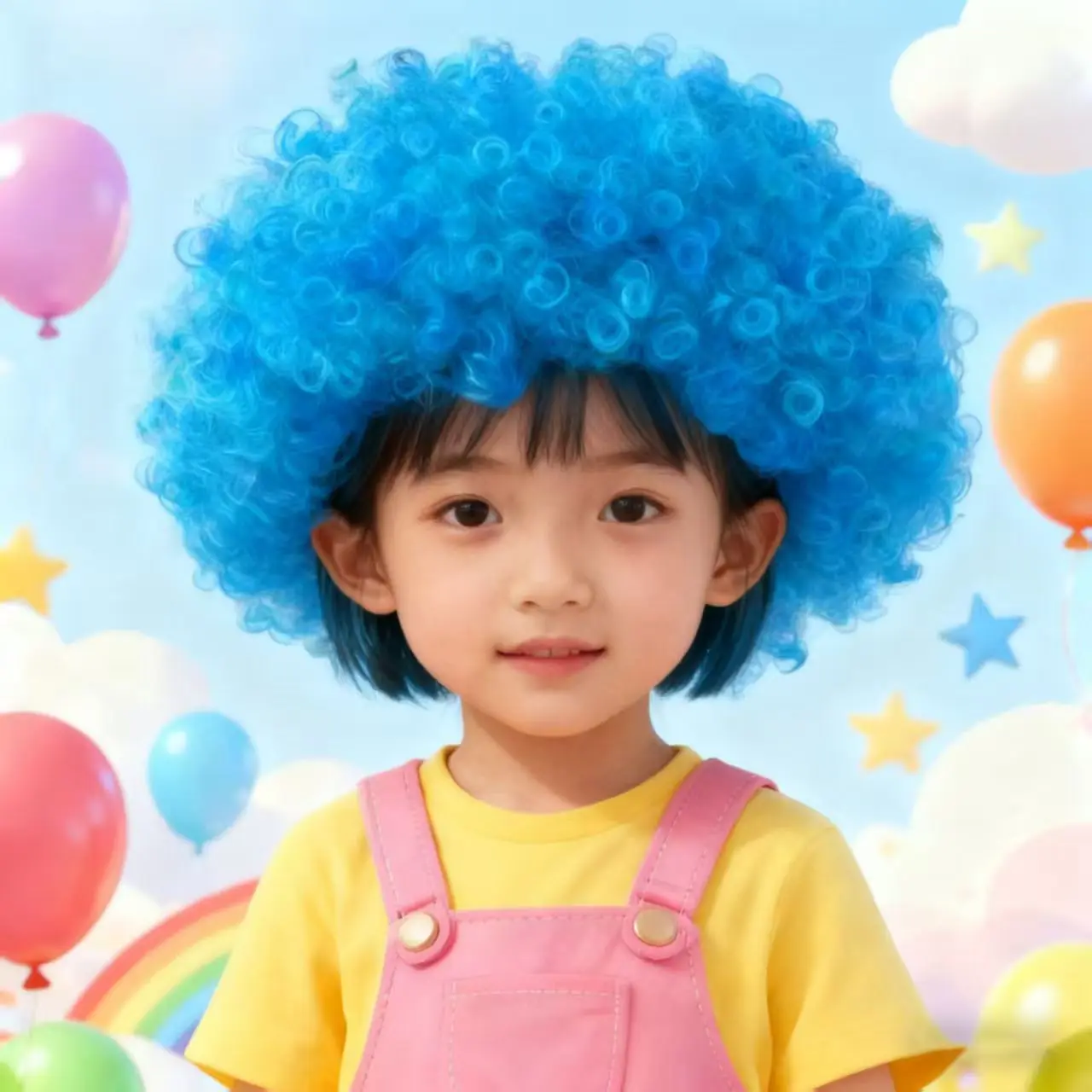 Explosion Head Wig Cosplay Stage Performance Props Clown Headsets Funny Colored Wigs Kindergarten Performance  Accessories