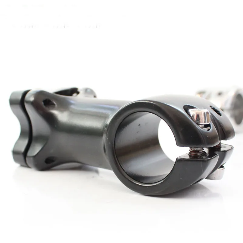 Bike Handlebar Stem 25.4mm Diameter Aluminum Alloy 60mm 90mm Length High Strength Light Weight Silver Black Color