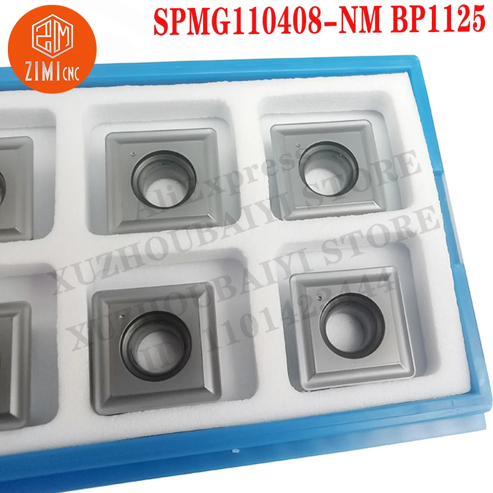 SPMG110408-NMBP1125 SPMG 110408 Inserti in metallo duro Taglierina per utensili da tornitura Strumenti a controllo numerico Lame meccaniche utensili da taglio tornio in metallo SMG