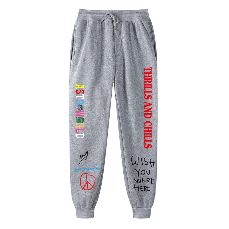 ASTROWORLD Hoodies Thrills And Chills Sweatpants Men Fashion Letter Graphic Printed Sweatshirts Sportpants Women Hooded Pullover