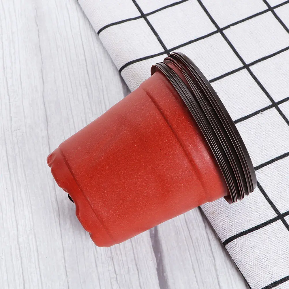 

120pcs Plant Nursery Pots Plastic Flower Containers For Succulents Indoor Outdoor Gardening Small Exquisite Drainage Holes