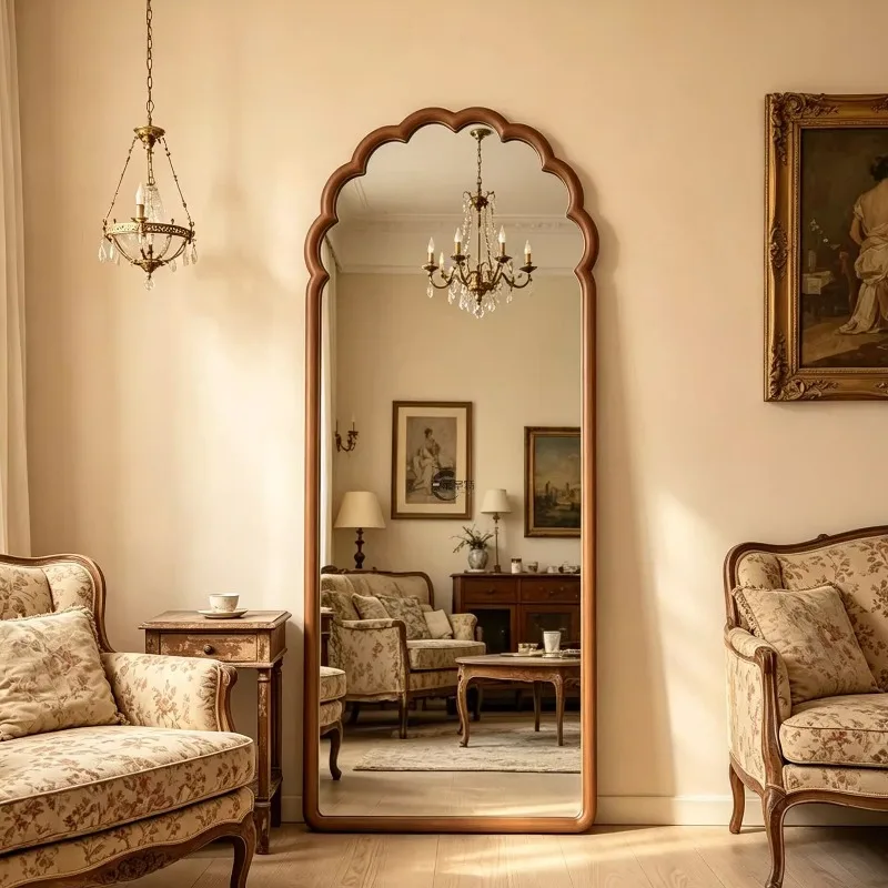 Stehender Beweglicher Spiegel Funky Bodenspiegel Großer Luxus-Ganzkörperspiegel für Männer und Mädchen Badezimmer Schlafzimmer Moderner Spiegel Espelhos Haushaltsprodukte