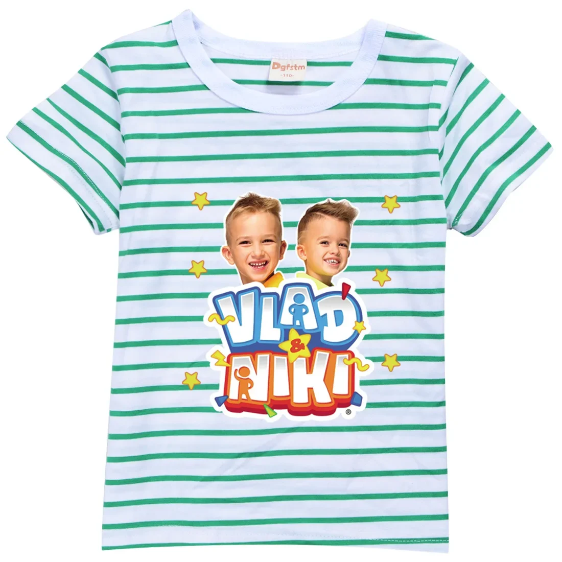 New Summer Baby Boys Kawaii vlad niki 3d Printing T-shirts Cartoon Short-sleeved girls T-shirt Casual All-match Tops 2-16Y