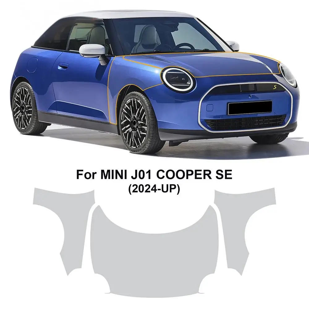 

For Mini Cooper Electric EV J01 E SE 2024 2025 TPU Scratch-Resistant Self-Healing Paint Protection Film Invisible Pre-cut PPF