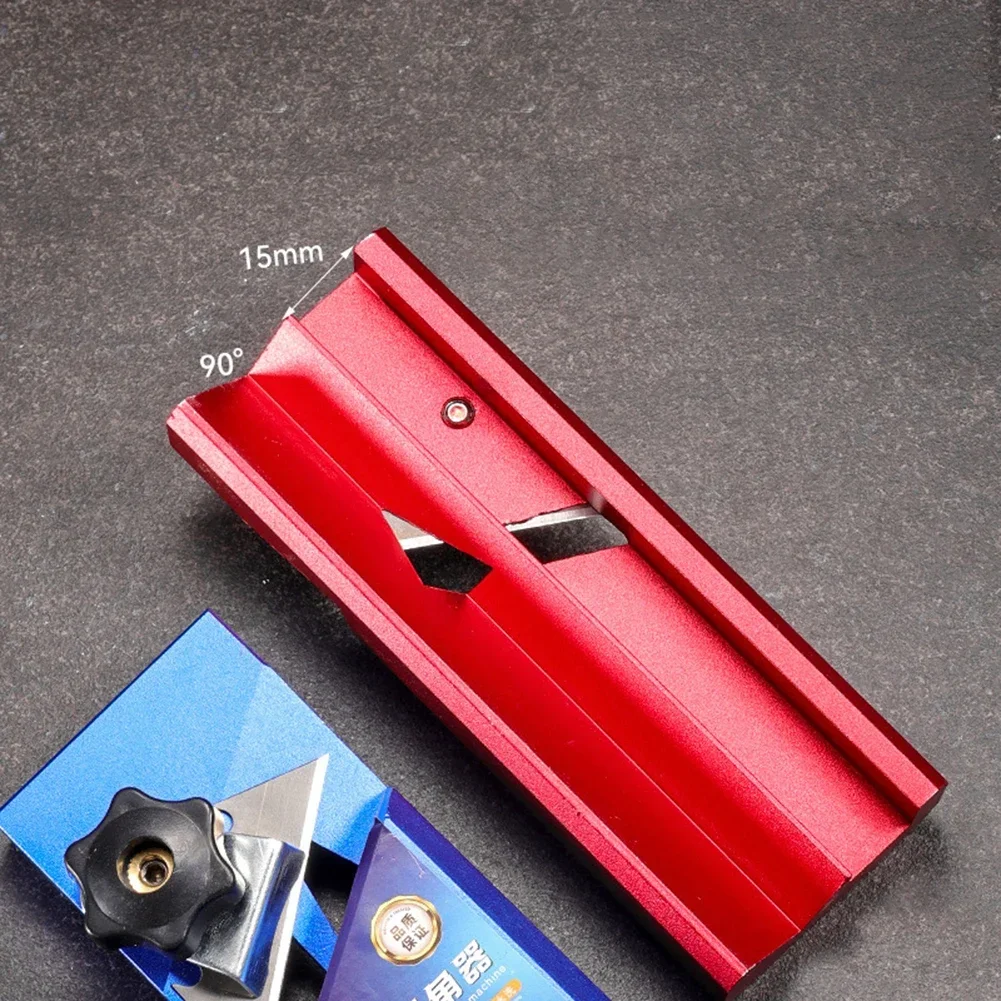 Chamfer Burr Trimmer 45 Degrees With 10 Blades Woodworking Tools Double Groove Chamfering Planer Chamfer Burr Trimmer Hand Tool