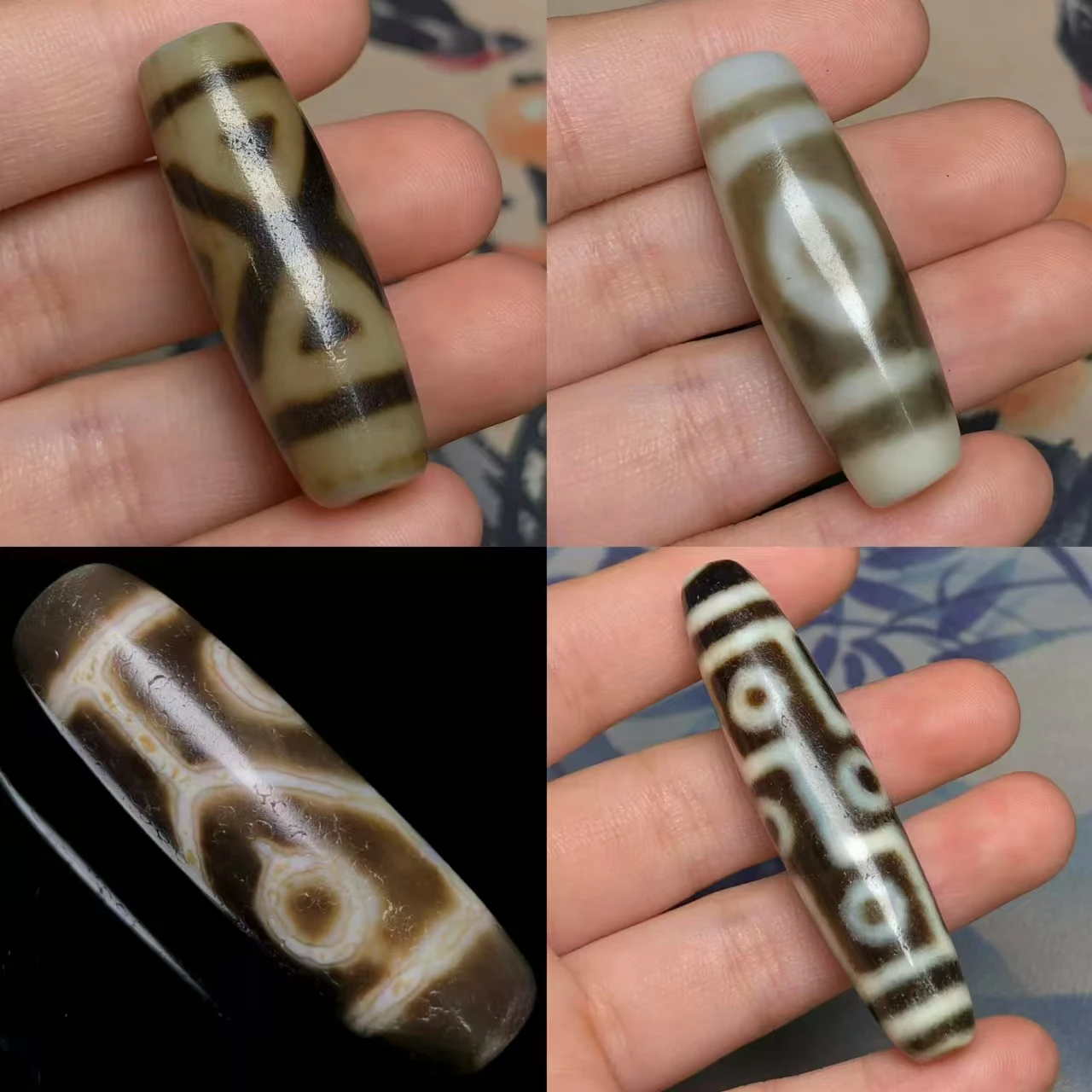 

Tibetan dzi reflux old material high oil pulp pendant accessories collection high quality high-end agate