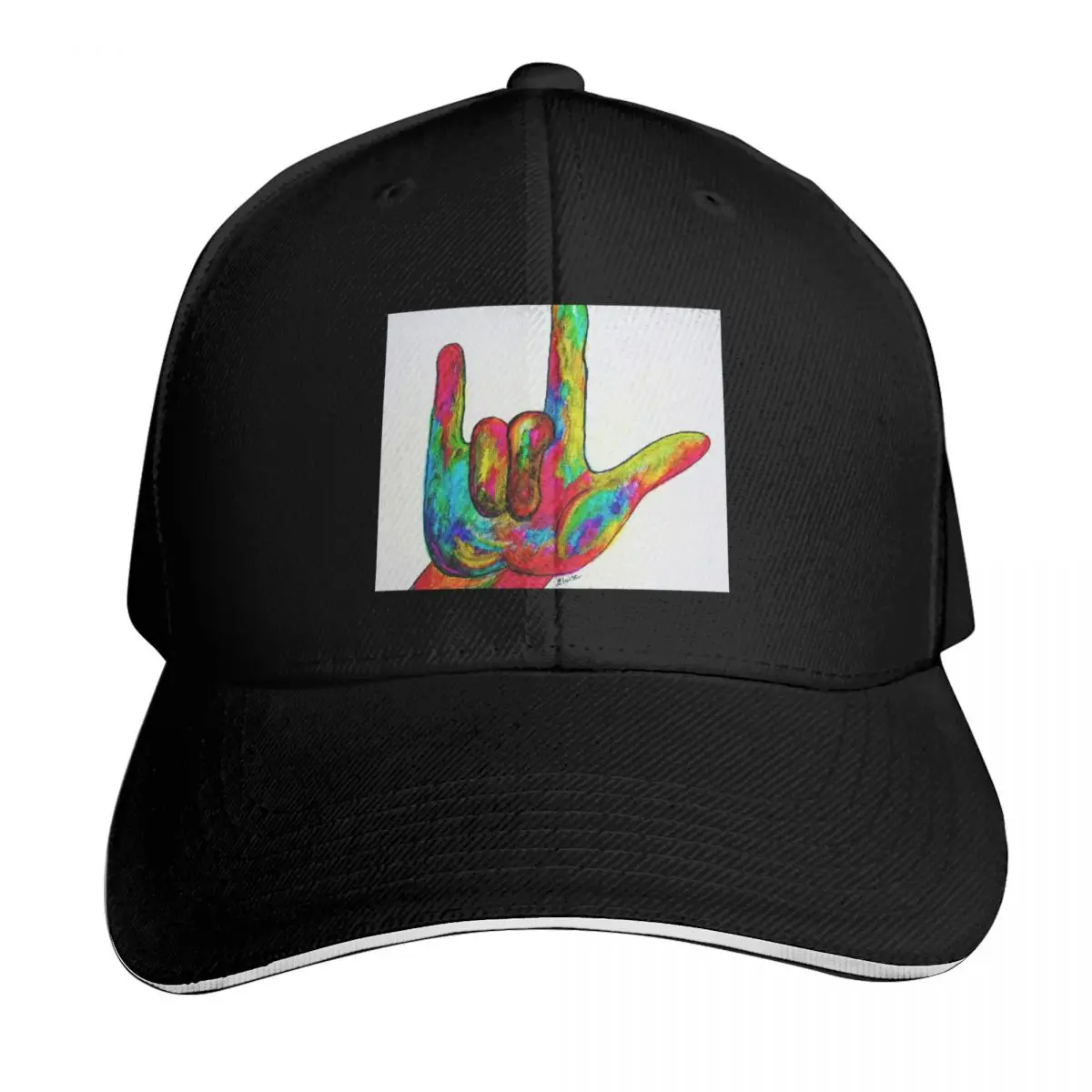 

I LOVE YOU - American Sign Language Baseball Cap New Hat fun hats Dropshipping Male hat Hats Man Women's