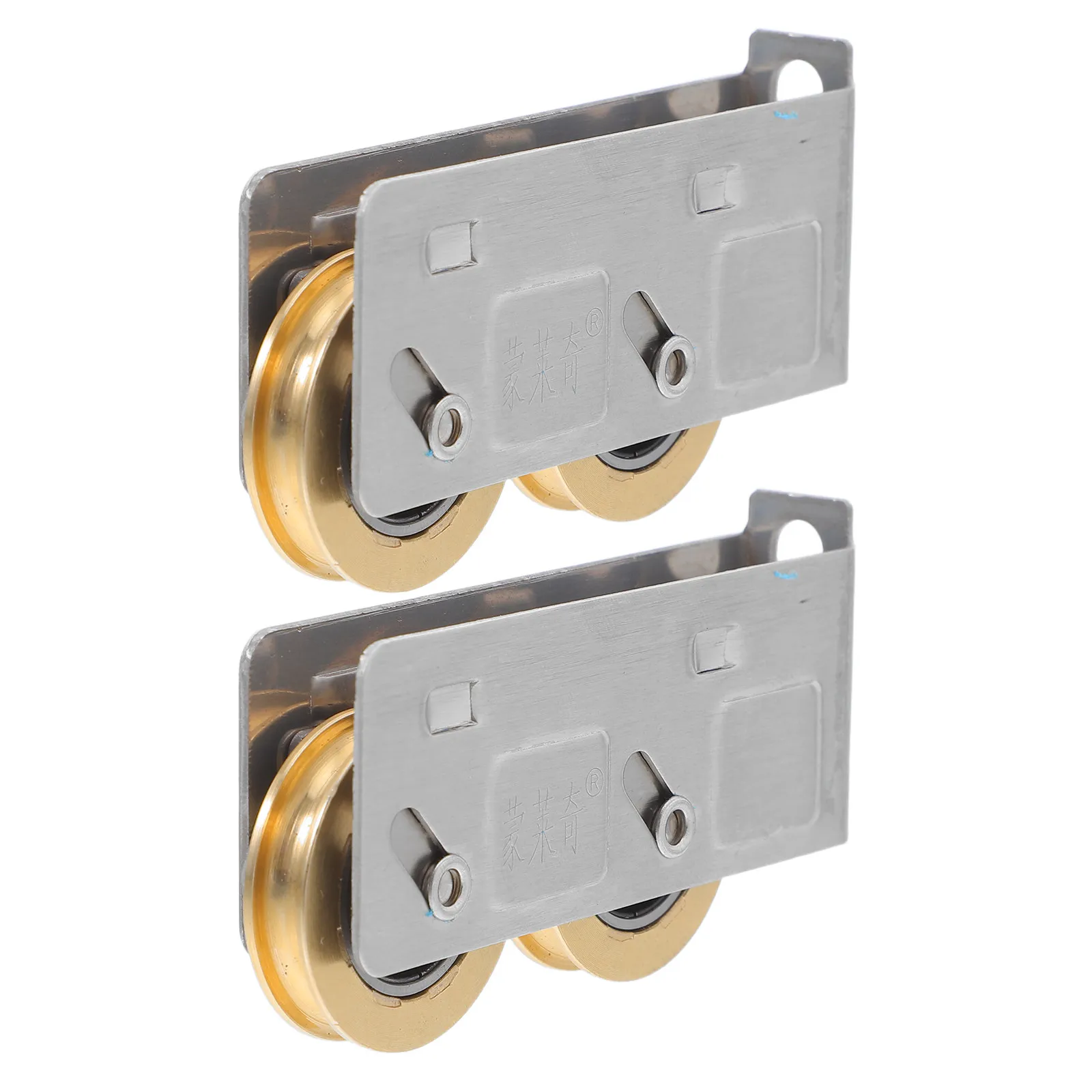 

2 шт. роликов для окон из нержавеющей стали, усиленные, тип 828, с двойными медными колесами, для раздвижных стеклянных дверей и старых окон, тандемный ролик