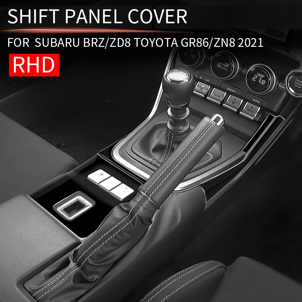 

Для SUBARU BRZ/ZD8 для TOYOTA GR86/ZN8 2021 2022 ABS Carbon Fbier, крышка панели переключения передач, накладка, кнопка переключения передач, наклейка, крышка