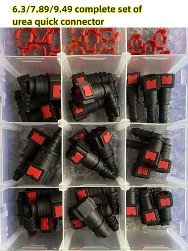 24 Uds 6,3/7,89/9,49mm bomba de urea conector rápido inyector de tubo de combustible para automóvil junta de tratamiento de Gas de escape