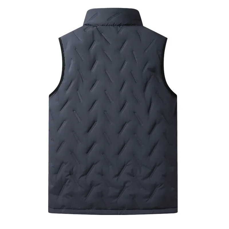 UETEEY Winter Men Vest Windproof Fleece Warm Thicken Sleeveless Jacket Man Casual Coat Men Waistcoat Thick Gilet Male Clothing