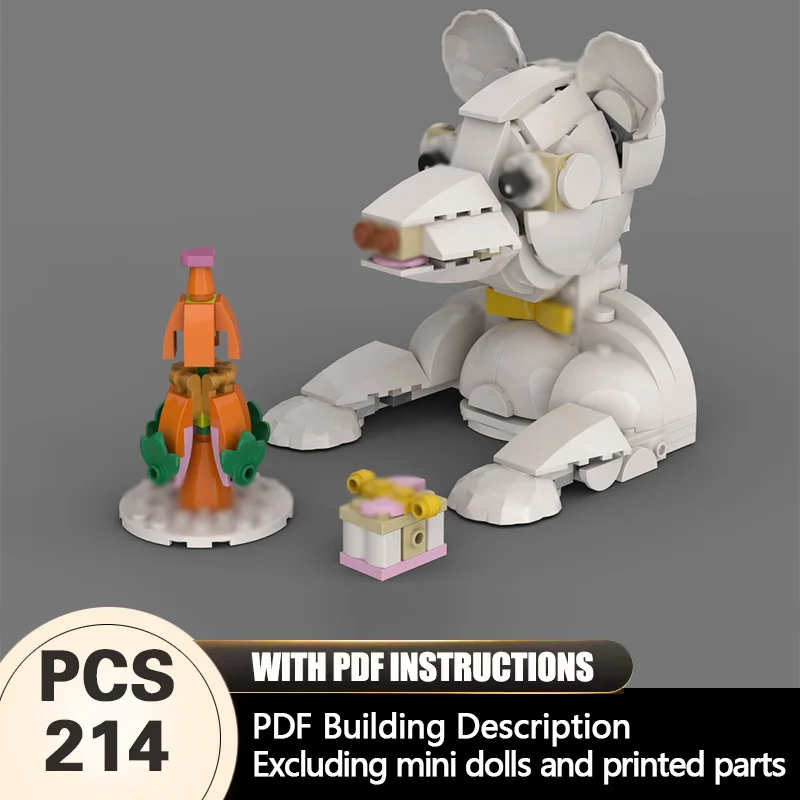 

Creators Animal Series Model MOC Building Bricks White Bear Modular Technology Gifts Holiday Assemble Children Toys Suit
