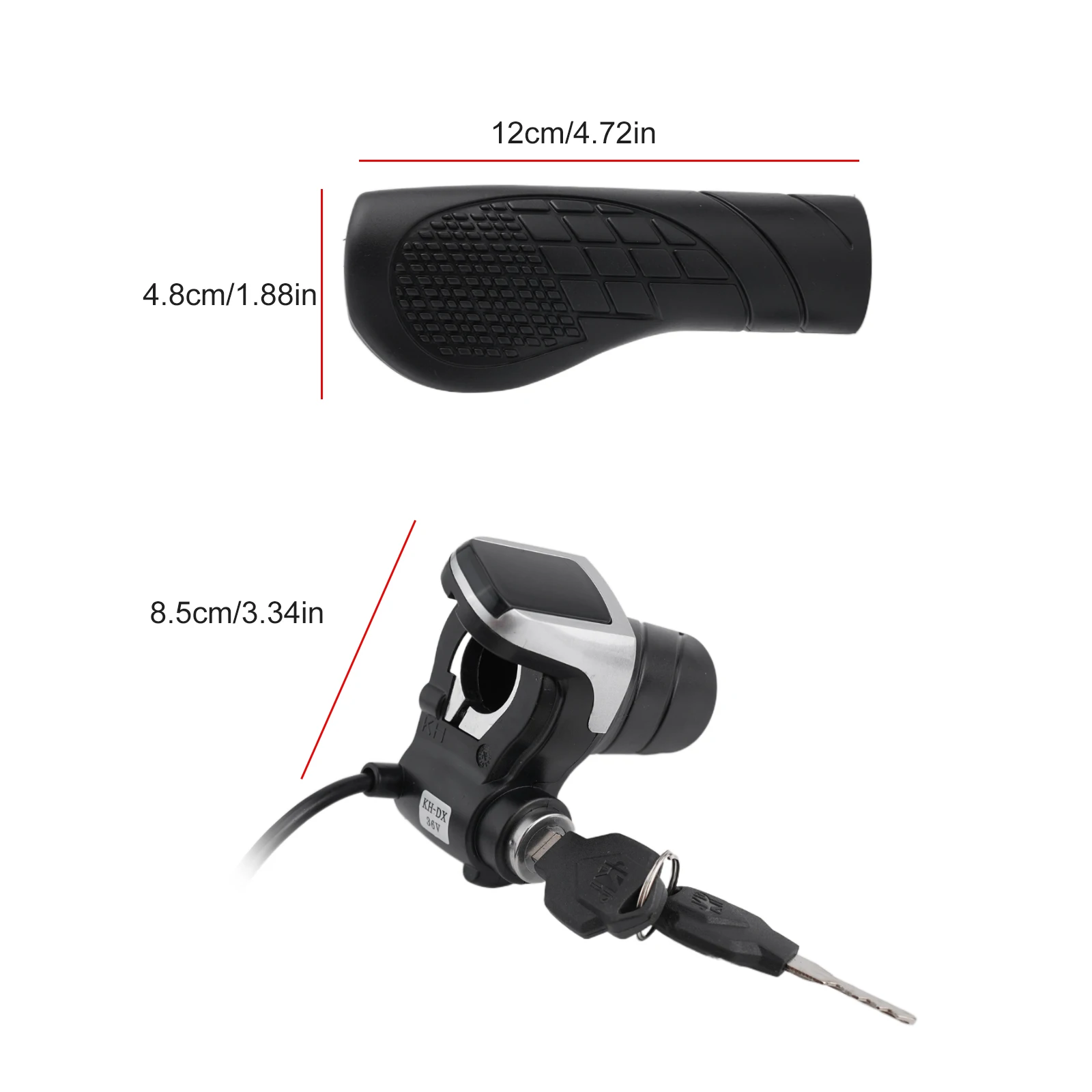 

Handle Bars Handlebar Waterproof Accelerator Lock Throttle Speed Control For Scooter For Mountain Bikes ABS PVC