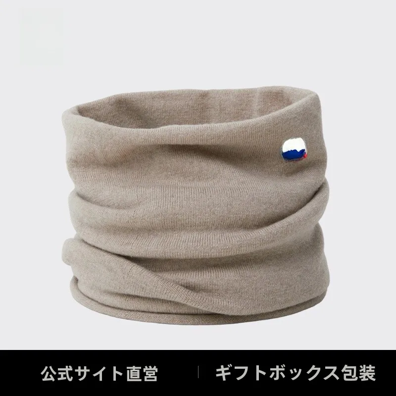 フランクグースウールスカーフ-厚手-暖かい-男女兼用-冬春シーズン-韓国風-無地-長方形-ネックウォーマー