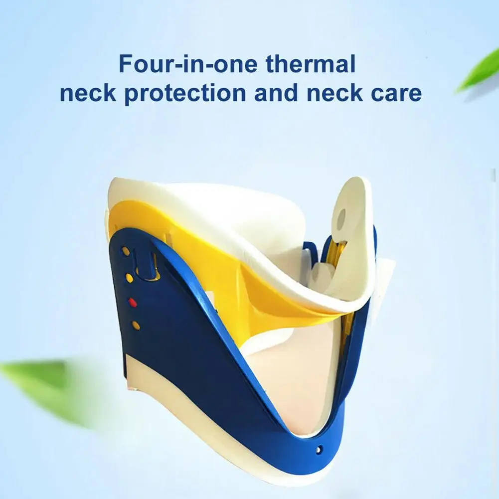 4 in 1 boyun Brace boyun düzeltme boyunluk servikal vücut ayarlanabilir koruma Brace terapi çekiş sedye destek H1F8