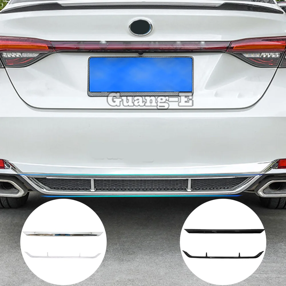 

For Toyota Avalon XX50 2018 2019 2020 2021 2022 Car Sticker External Rear Bumper Protector Trunk Trim Cover Plate Panel Frame