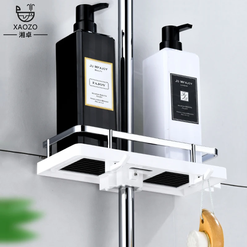 ABS Shelf   Slip  Anti Rust  Black and Gold Light Luxury Style  Bathroom Multifunctional Shower Set