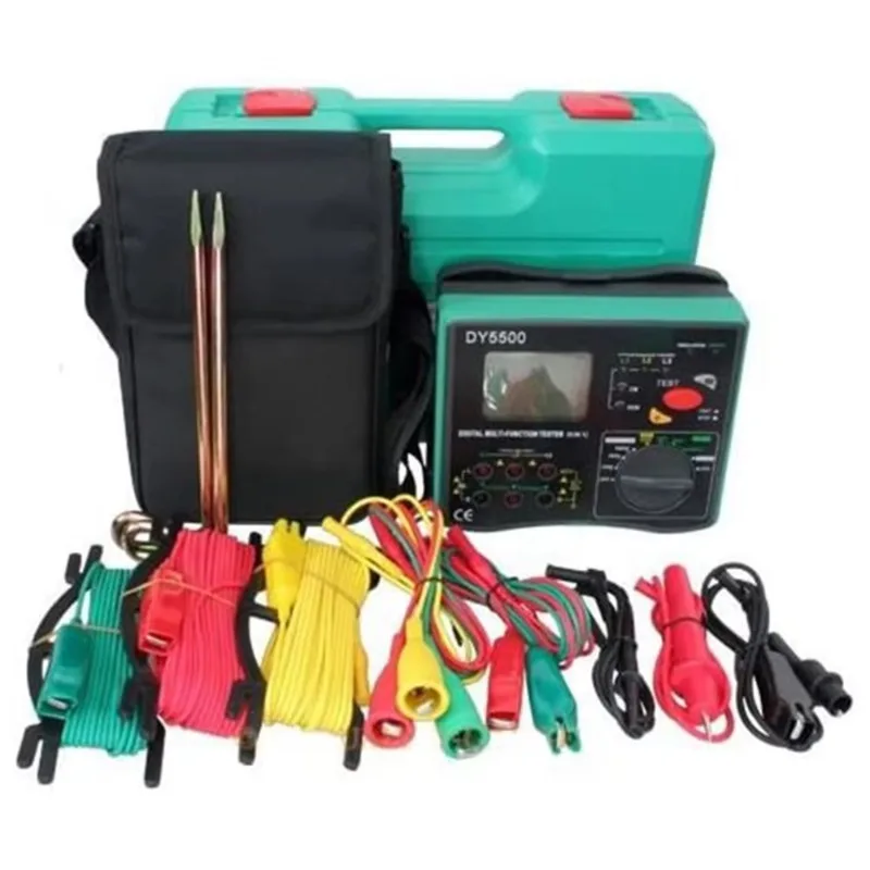 Duoyi Dy5500 4 In 1 Multifunctionele Digitale Multimeter Met Aarde Grond Isolatieweerstand Tester Fase-Indicator