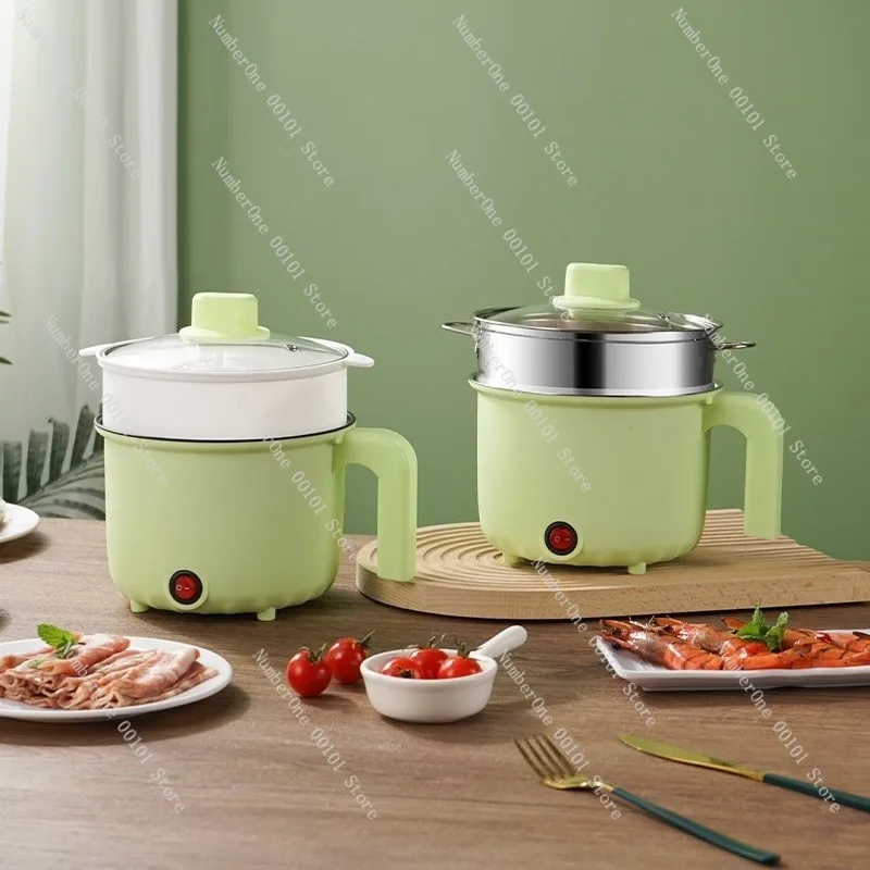 Electric Cooking Pot Mini Hot Pot Multifunction Noodle Cooker Portable Kitchen Appliance