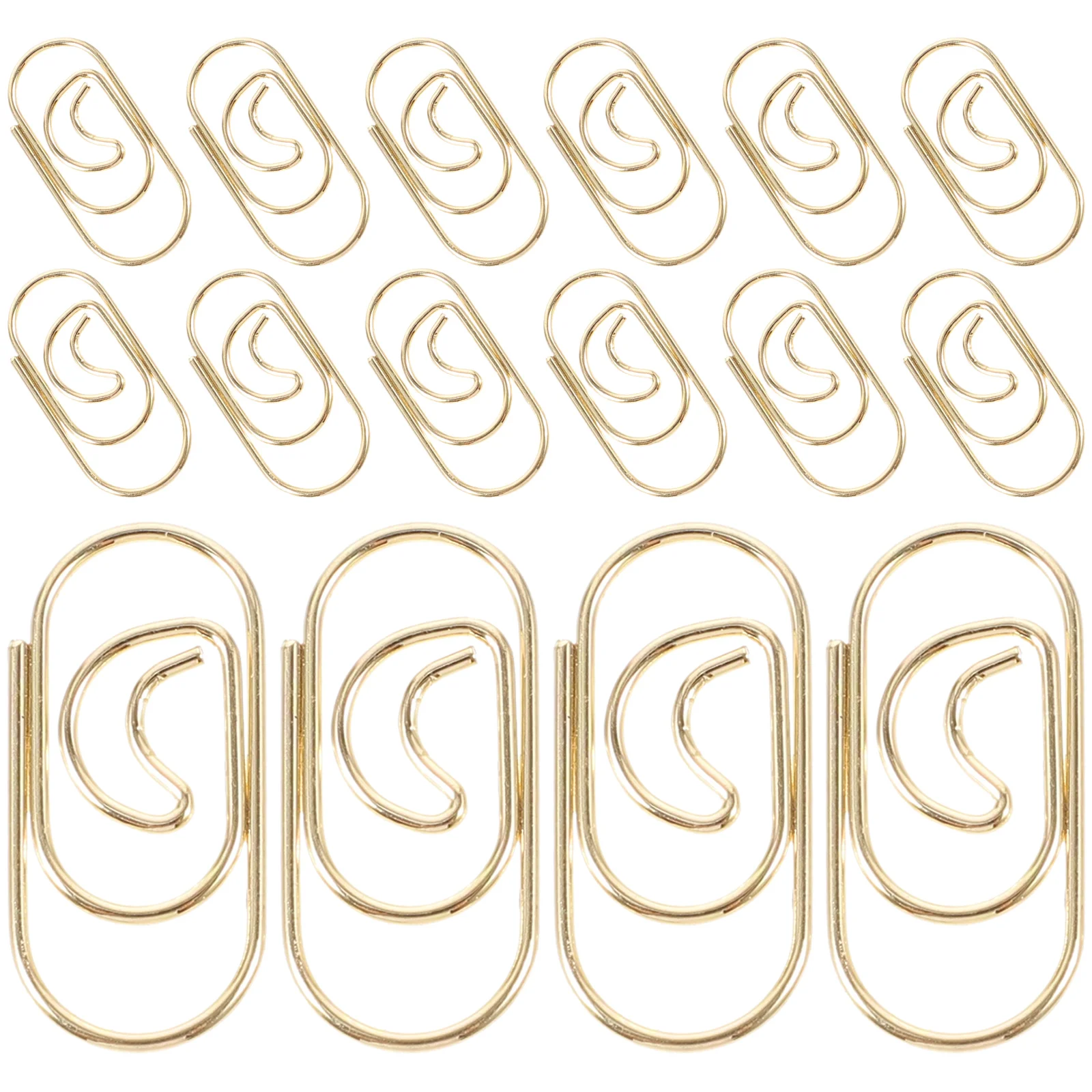 100 Pcs Cute Heart-shaped Bookmarks Paper Clips Animal Small Paperclips Metal for Office Supplies