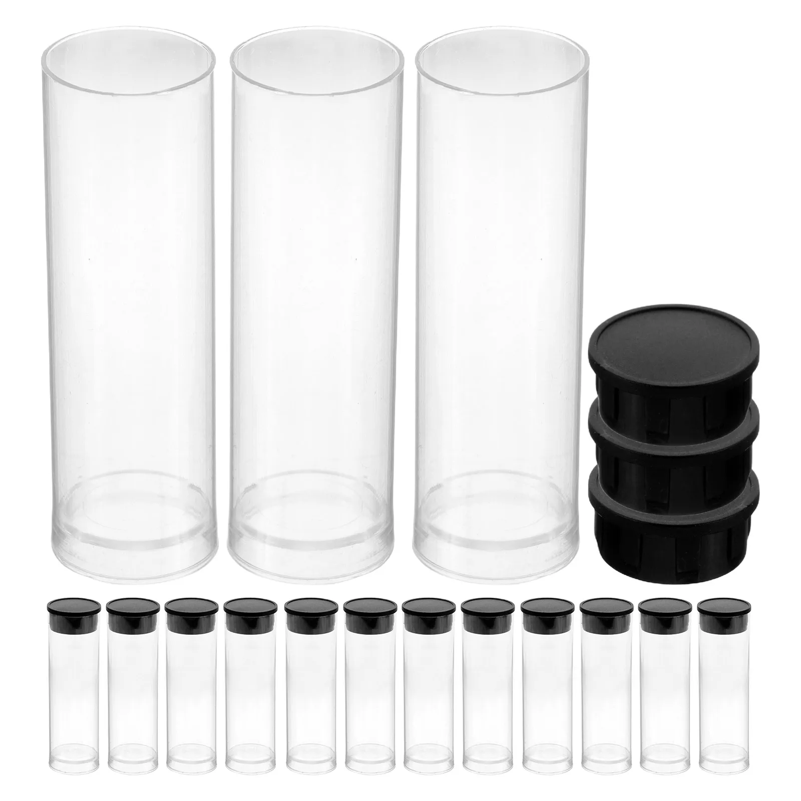 

100pcs Toothbrush Head Storage Tube Black Cover Portable Case Plastic Holder Dental Travel Packing Box Home Daily Necessities