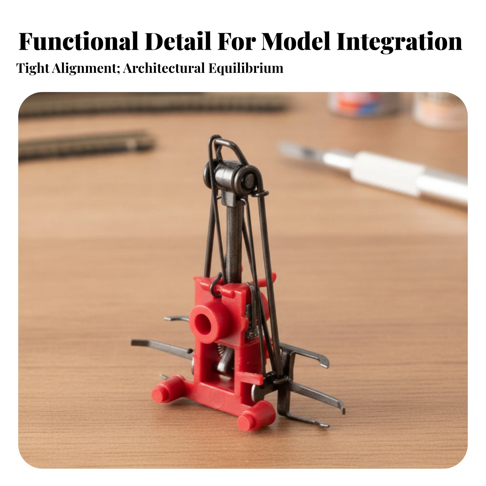 Train Antenna Frame Conductive Single-Arm Antenna Frame HO Scale Train Part for Railway Hobbyists